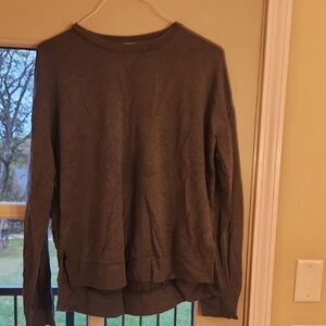 Altar'd State Charcoal Long Sleeve Top